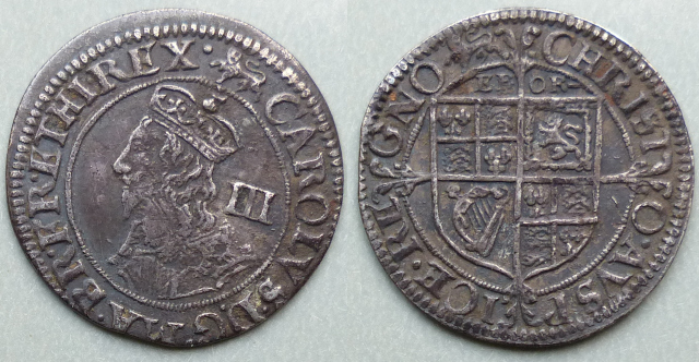 Charles I York mint threepence 1643-4